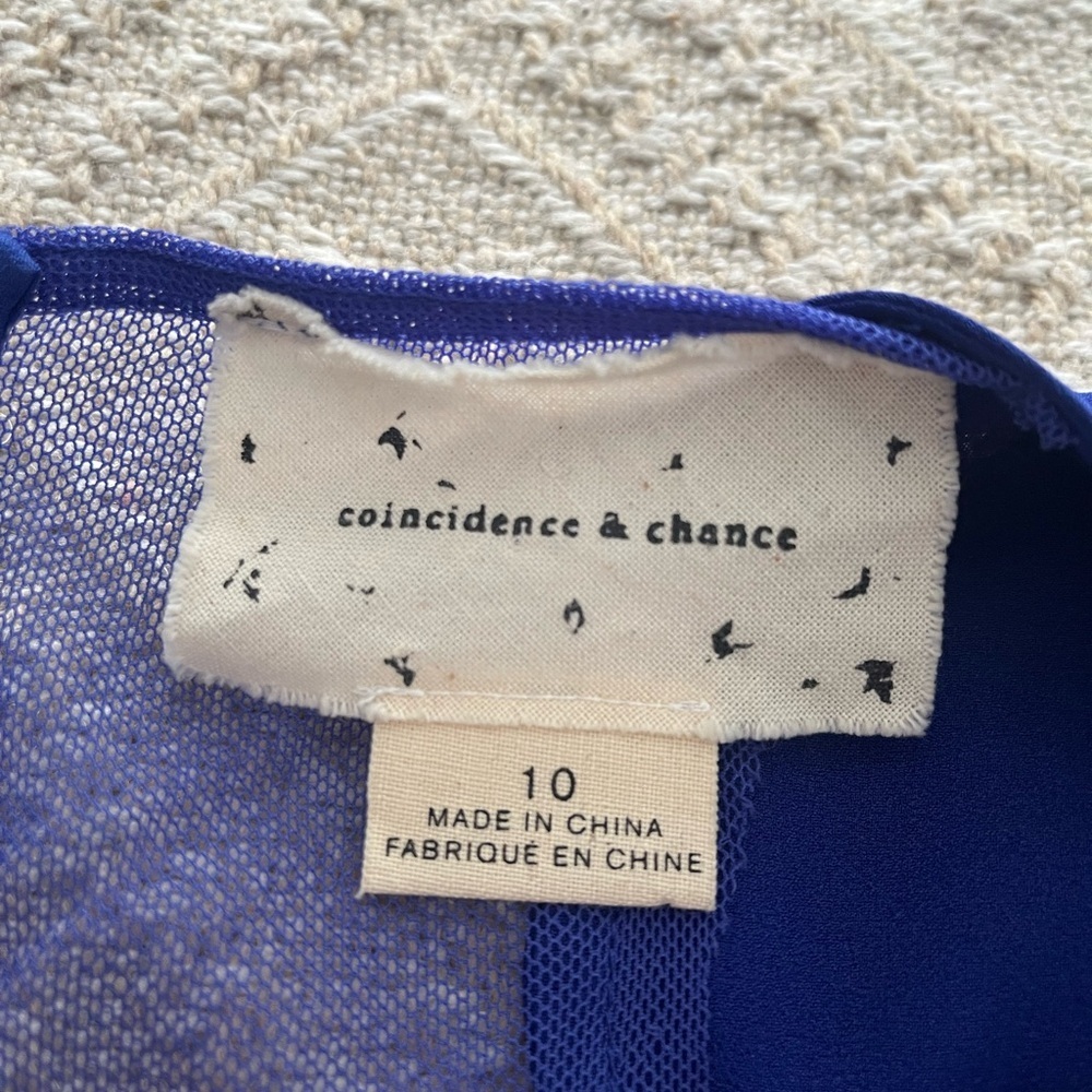 Urban Outfitters Royal Blue Layered Cocktail Dress Size 10 - Picture 6 of 9